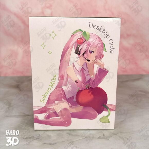 Hatsune Miku Desktop Cute Taito Figure Sakura Miku: Cherry Cushion Ver US SELLER - Picture 4 of 7